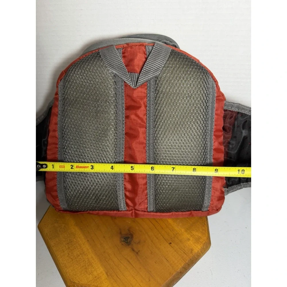 Outdoor Products Red &‎ Gray Compact Backpack Sling Daypack Adjustable Strap